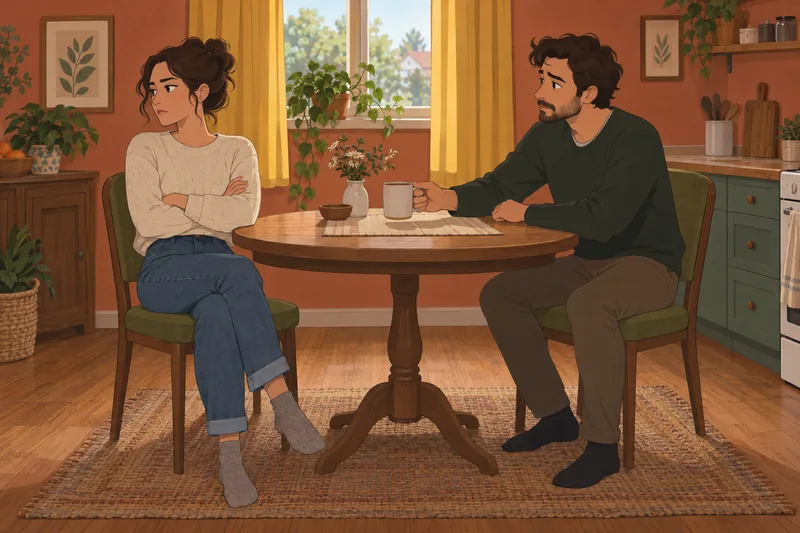 Am I Emotionally distant at the kitchen table.