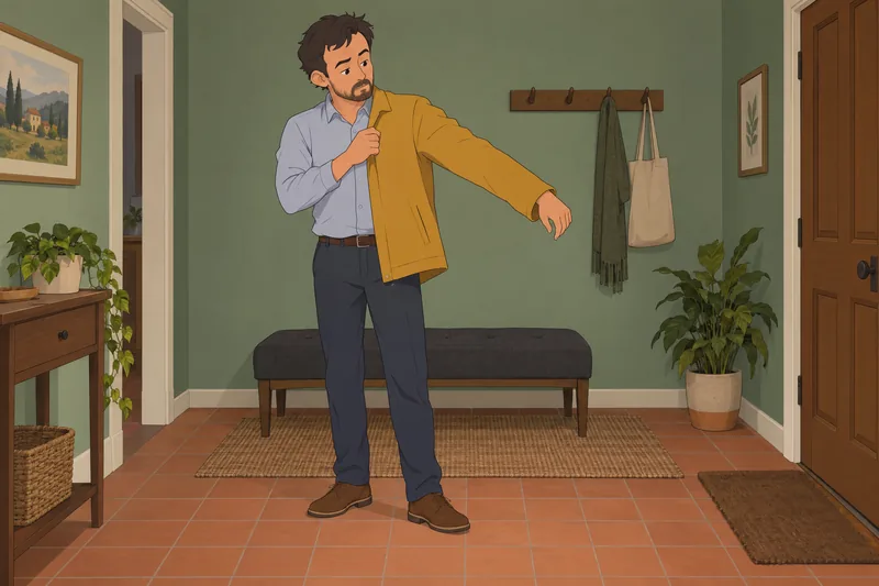 Am I Fat considers a jacket's fit.