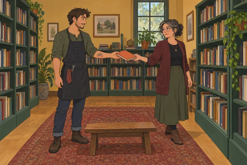 Am I Flirting while offering a book.