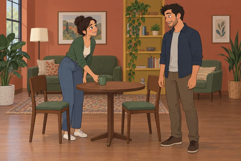 Am I Flirting while sharing a warm cup.