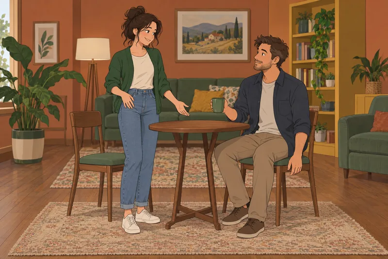 Una escena del cuestionario ¿Coqueteo sin darme cuenta?