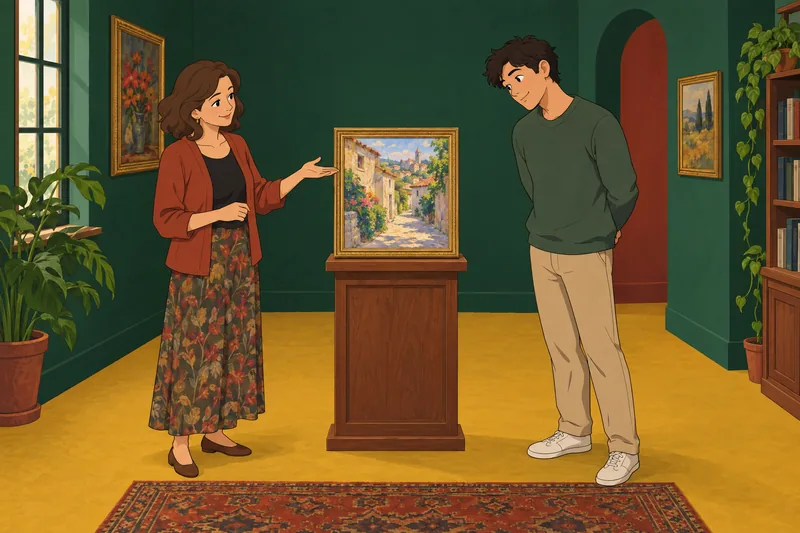 Am I French, art clues indoors.