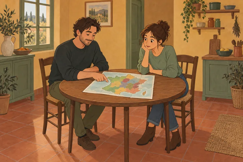 ¿Soy francés? Quiz: mapa y conversación cultural.