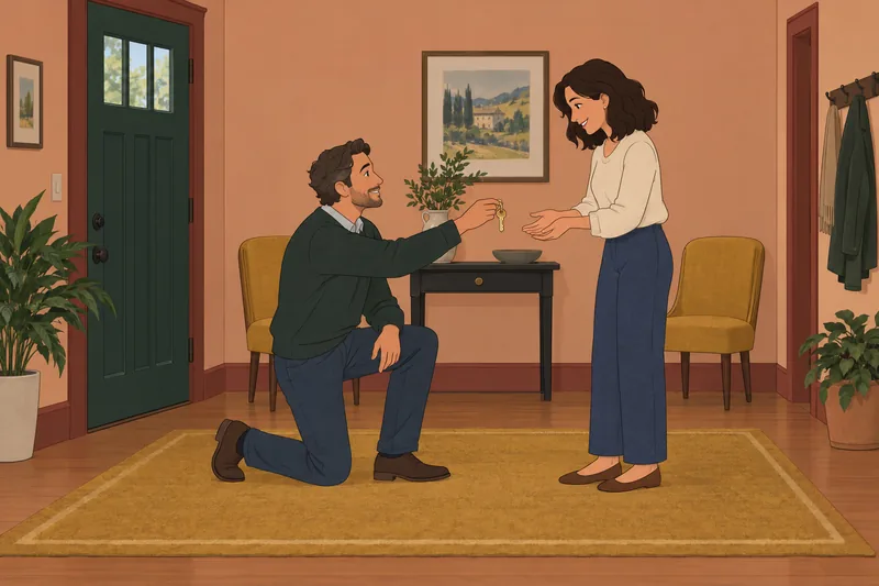 Am I Husband: a brass key and commitment.