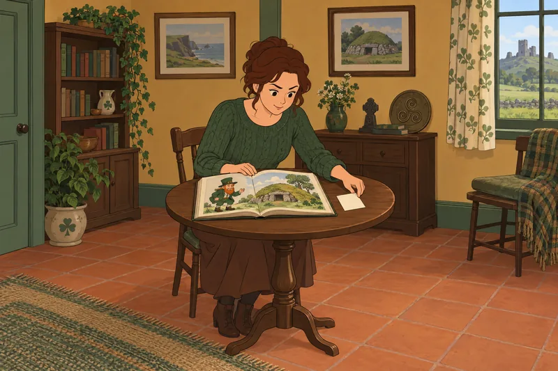 Am I Irish: a folklore card tests knowledge.