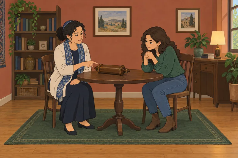 Am I Jewish: a learner studies Torah.