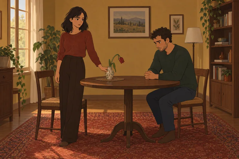 cuestionario ¿Estoy dejando cariño? La pareja calla.