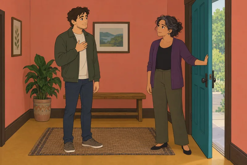 ¿Soy una persona? La escucha abre la puerta.