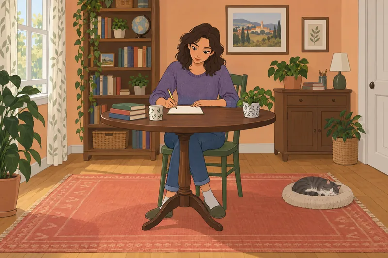 Am I Mixed shows a woman writing.