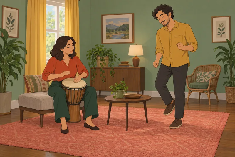 Am I Musically features a hand-drum exercise.