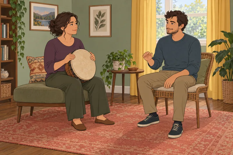 cuestionario ¿Tengo talento muestra un tambor.