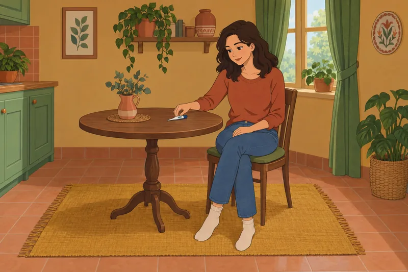 cuestionario ¿Estoy ovulando? aparece en una habitación serena.