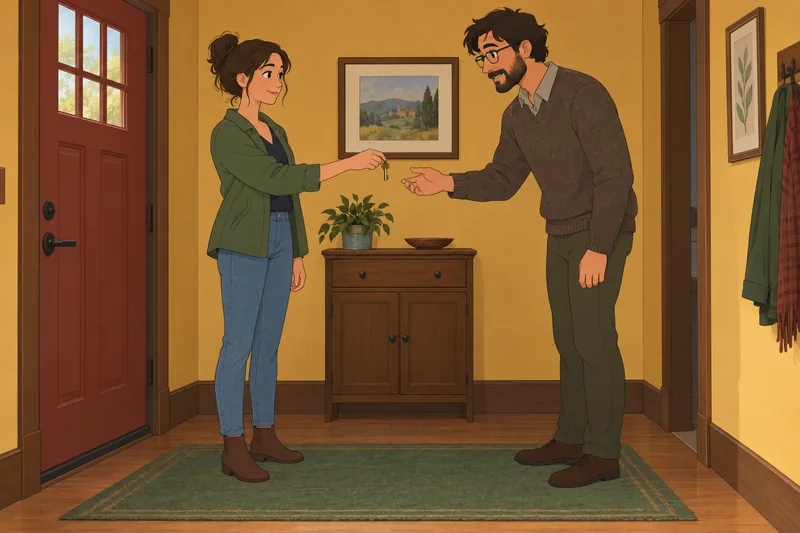 Am I Ready: partners exchange one house key.