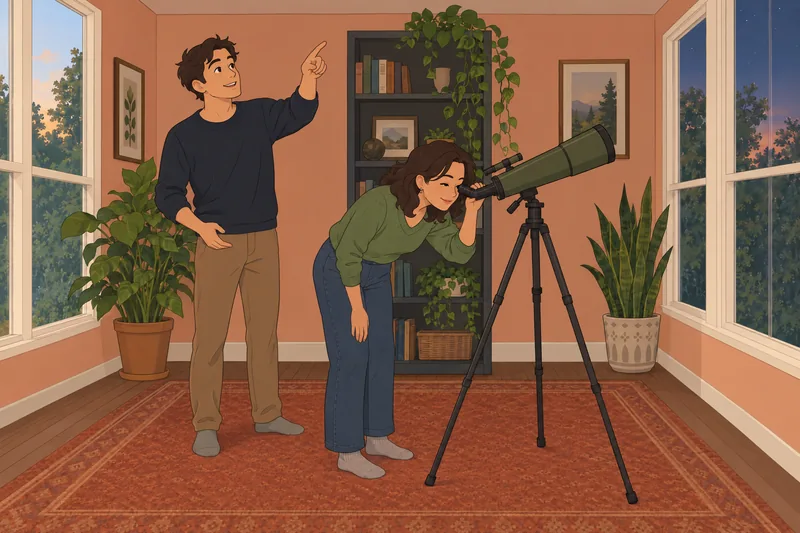 cuestionario ¿Soy sapiosexual?: observan un telescopio.