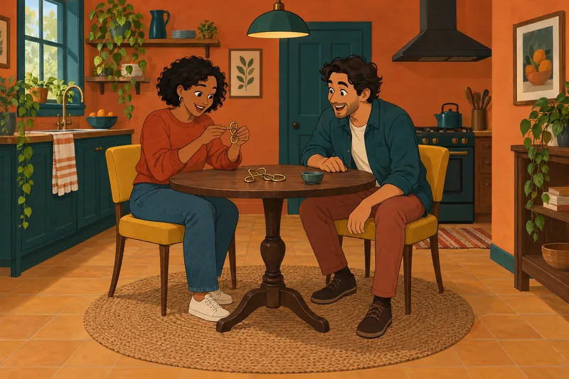 Am I Stupid Quiz: friends solving a wire puzzle