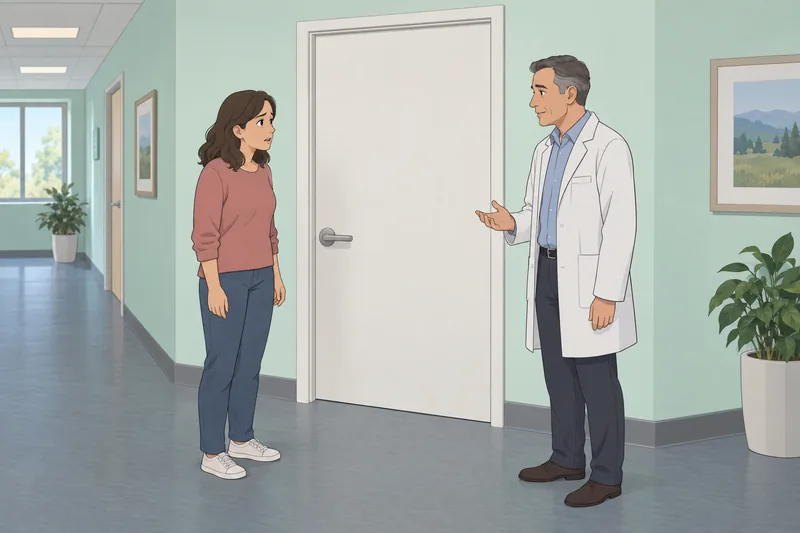 Am I the? A quiet clinic conversation.