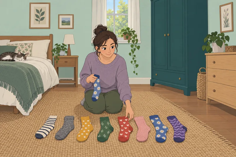Am I Weird meets carefully sorted socks.