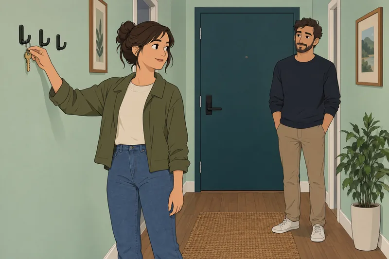 ¿Tengo lo necesario: una pareja conversa con calma.