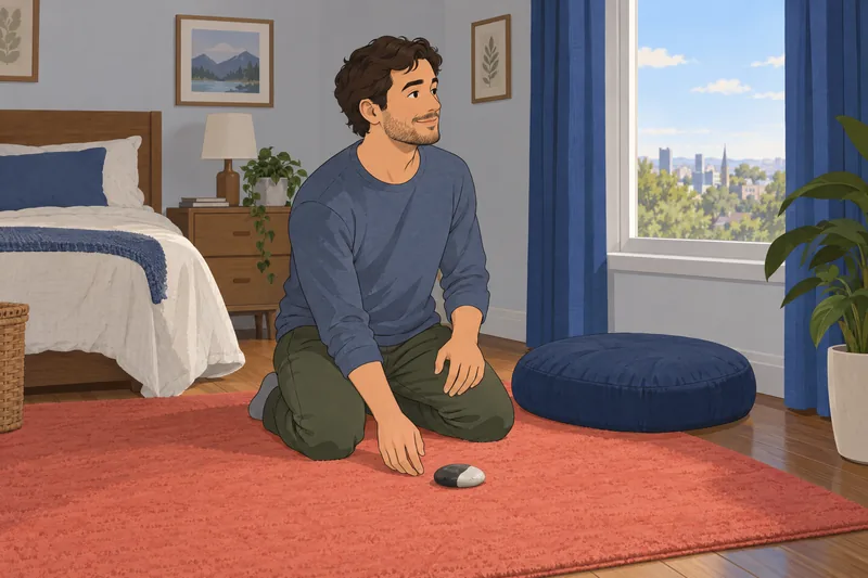 cuestionario ¿Soy yin sostiene una piedra equilibrada.