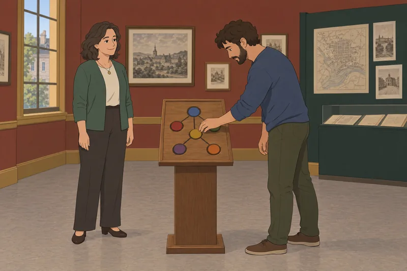 El cuestionario sobre los perfiles guía una exposición.