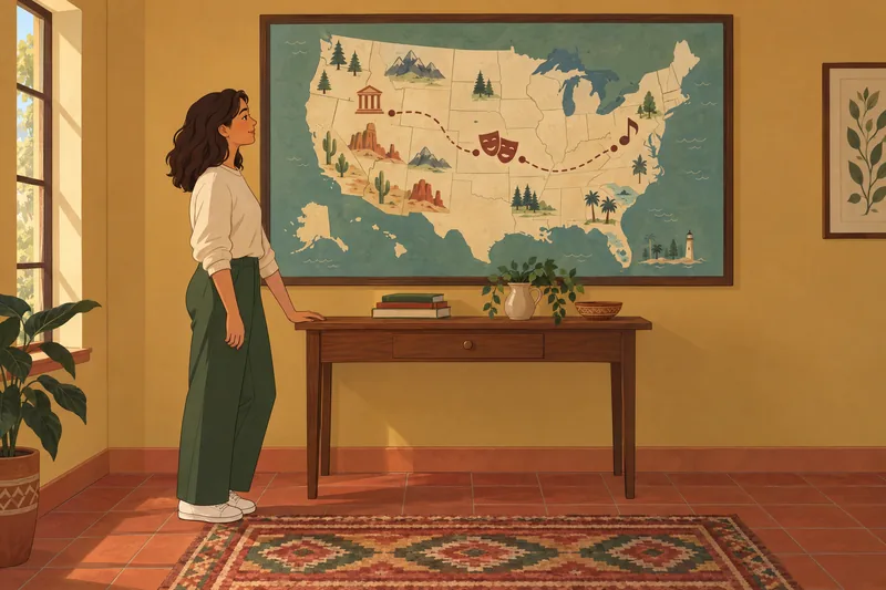 Este cuestionario sobre la cultura muestra un mapa.