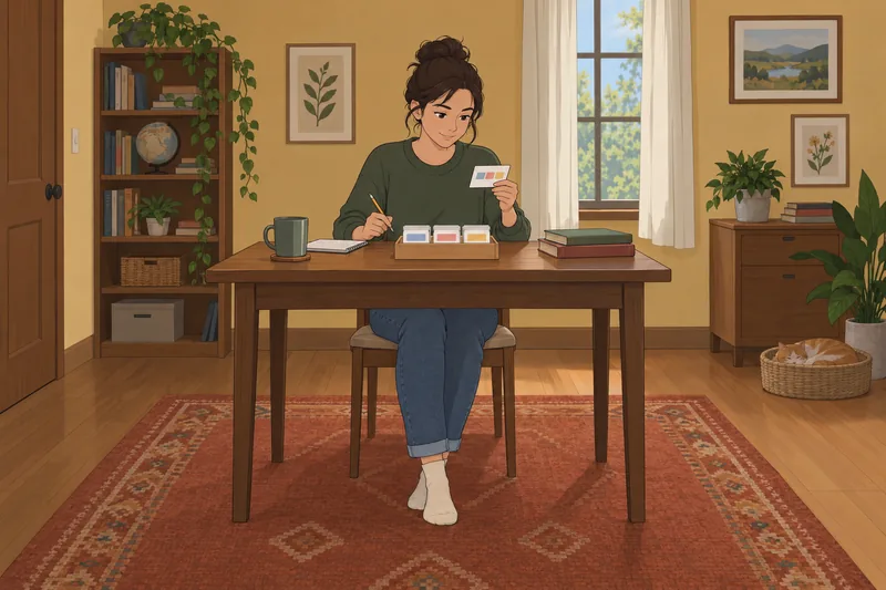 A student checks Amino Acid 3-Letter study cards.
