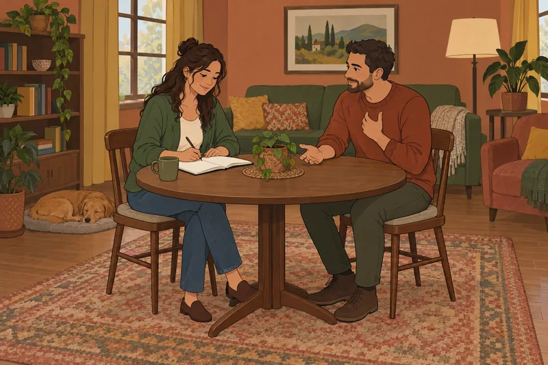 Sex Test: a couple reflects together.