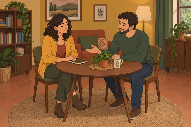 cuestionario AMORE: una pareja reflexiona.