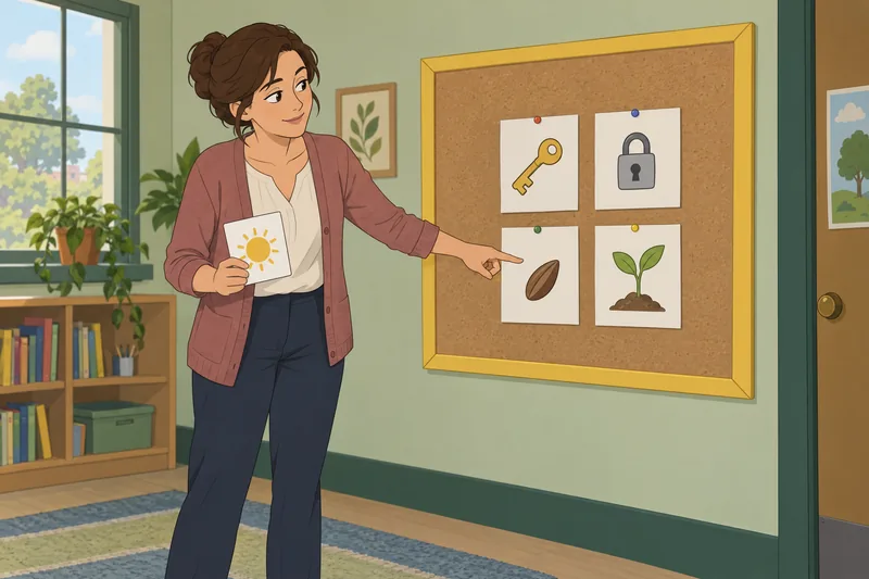 El cuestionario de analogías presenta pares visuales.