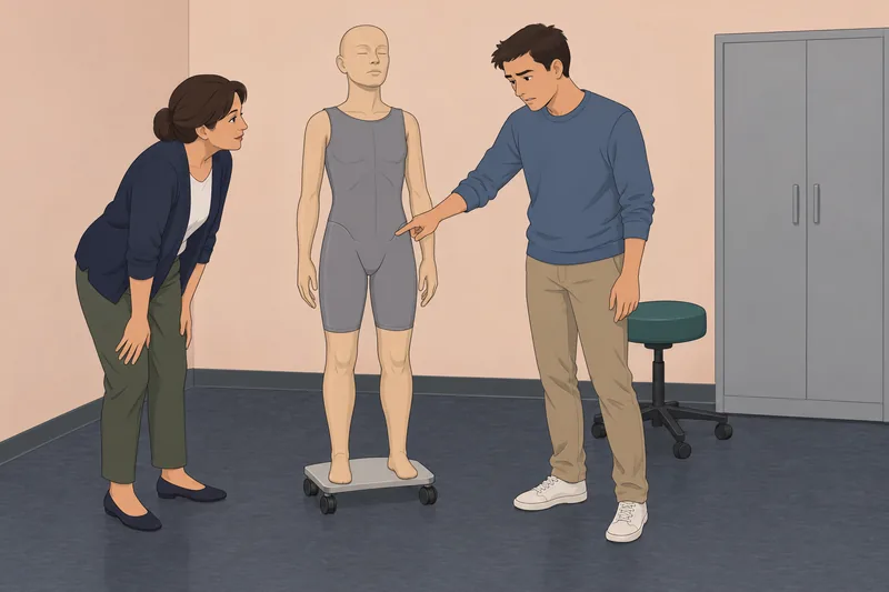 El cuestionario sobre puntos estudia un torso.
