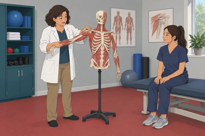 Anatomical Position Quiz shows a clinic movement lesson.