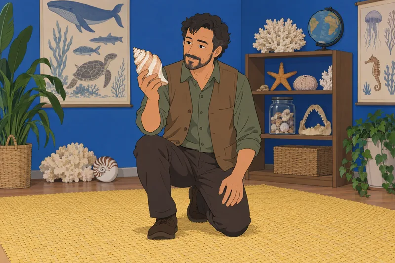 Ancestor Quiz features a thoughtful seashell.