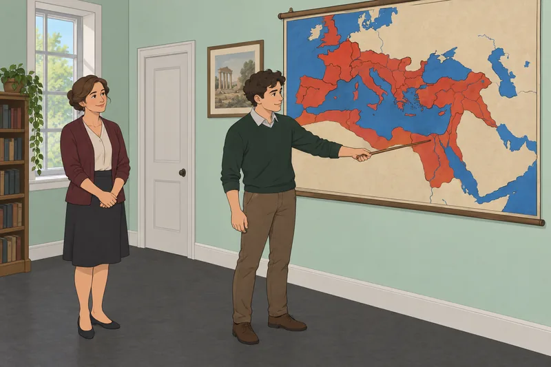 Aquí aparece el cuestionario sobre el mapa romano.