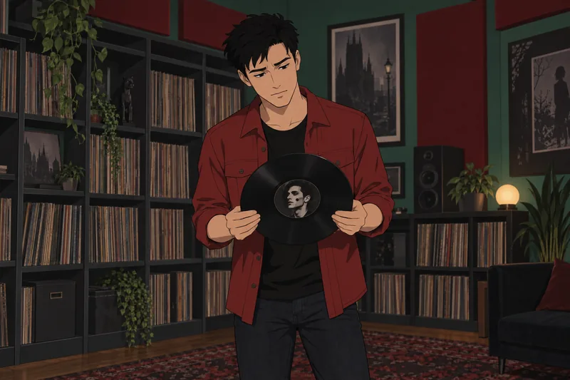 Este cuestionario sobre Andy muestra un vinilo.