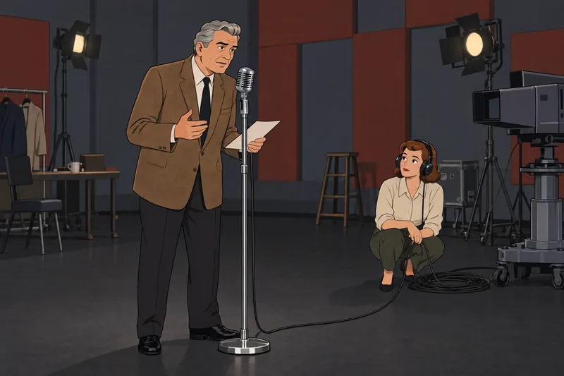 Andy Griffith Quiz enters a television studio.