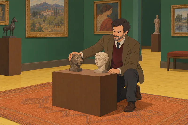 Animal Face Type is studied beside sculpture.