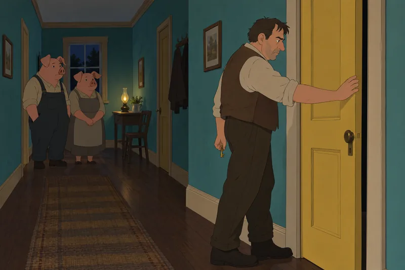 Animal Farm Chapter: the locked door closes.