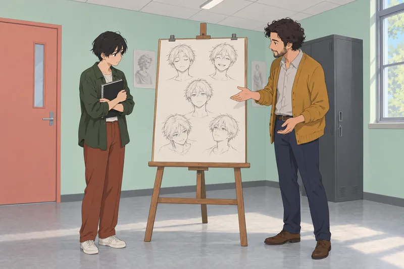 Anime Archetype Quiz shows five expressive character studies.