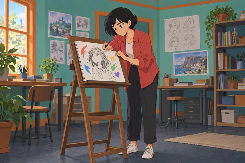 Anime Girl Personality appears in an imaginative sketch.