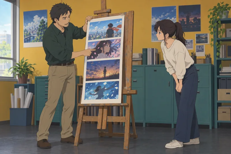 Anime Opening Quiz shows an editor sorting frames.