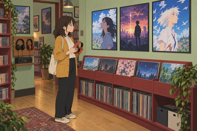 Quiz de openings muestra a una fan escuchando.