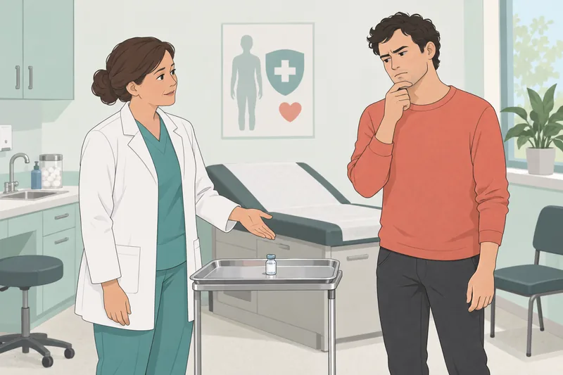 escala de actitudes muestra dudas ante una vacuna.