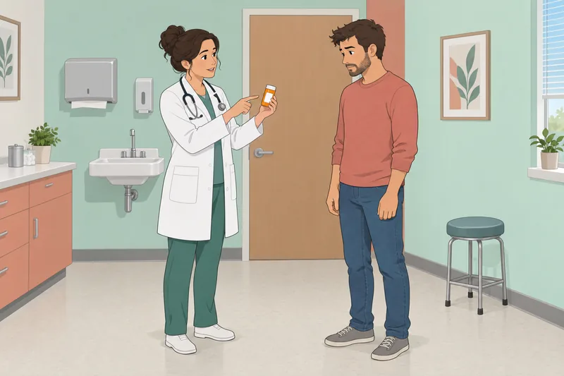 Antibiotics Quiz in a clinic consultation.