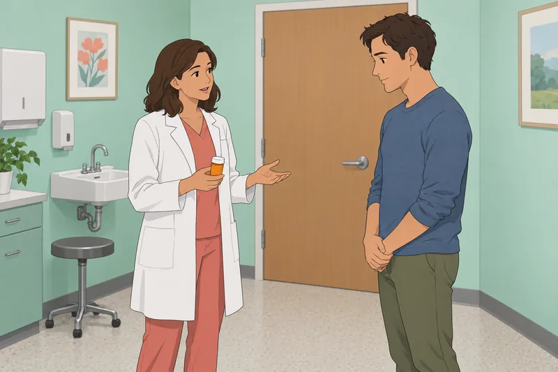 El cuestionario sobre antibióticos aparece en clínica.