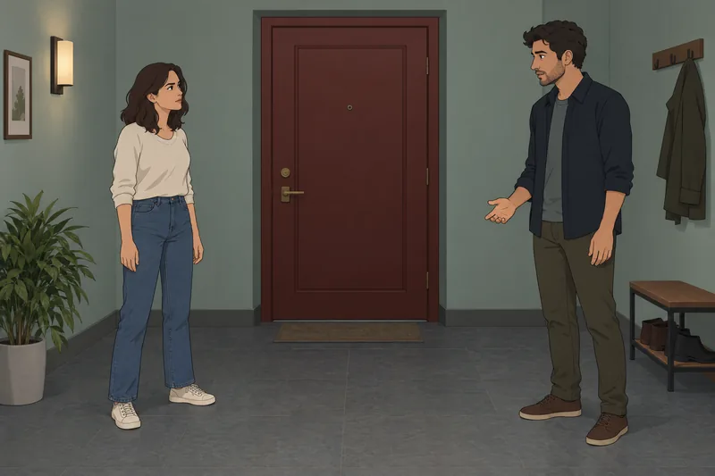 El cuestionario ¿ansiedad o intuición: observa una puerta.