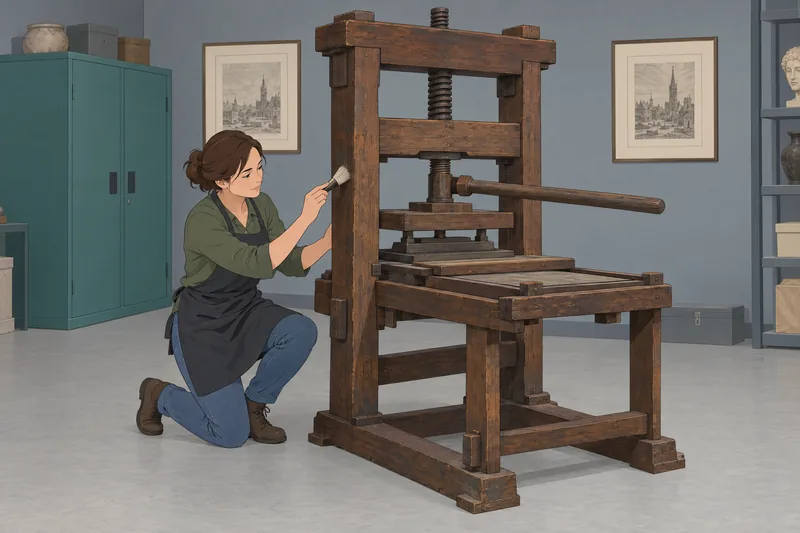 AP Euro Quiz shows a printing press.