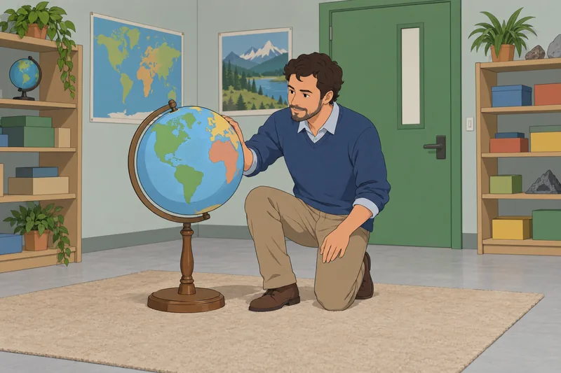 AP Human Geography studies location with a globe.