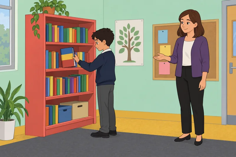 El cuestionario de lectura muestra un libro.