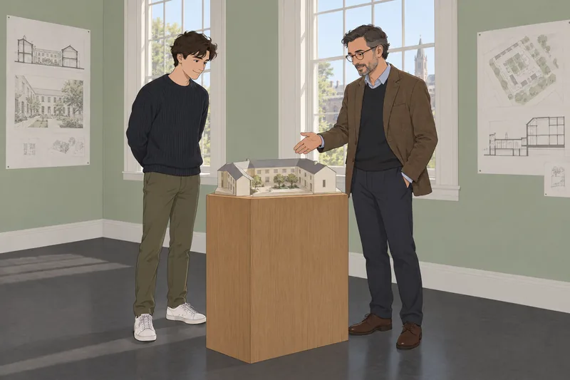 El cuestionario de arquitectura muestra una maqueta.