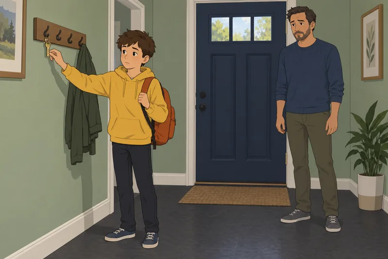 Are My Parents: a child holds a key.